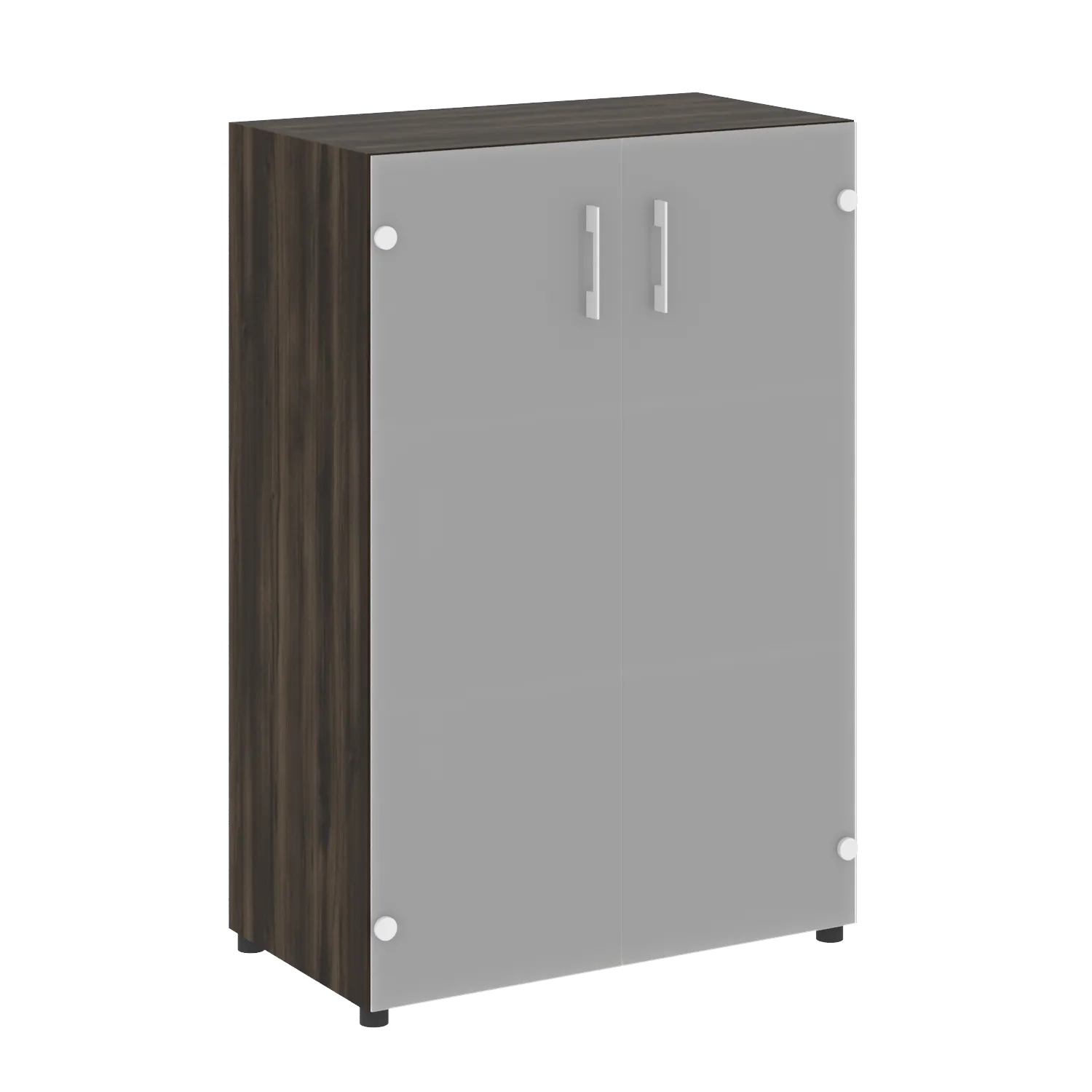 Шкаф средний широкий (2 средних фасада стекло) Yalta LT.ST-2.4 дуб мали